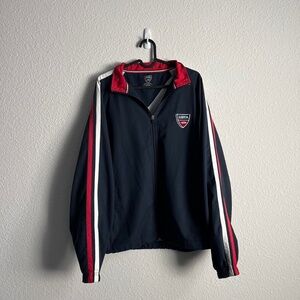 USTA jacket with a cool design on the front and back